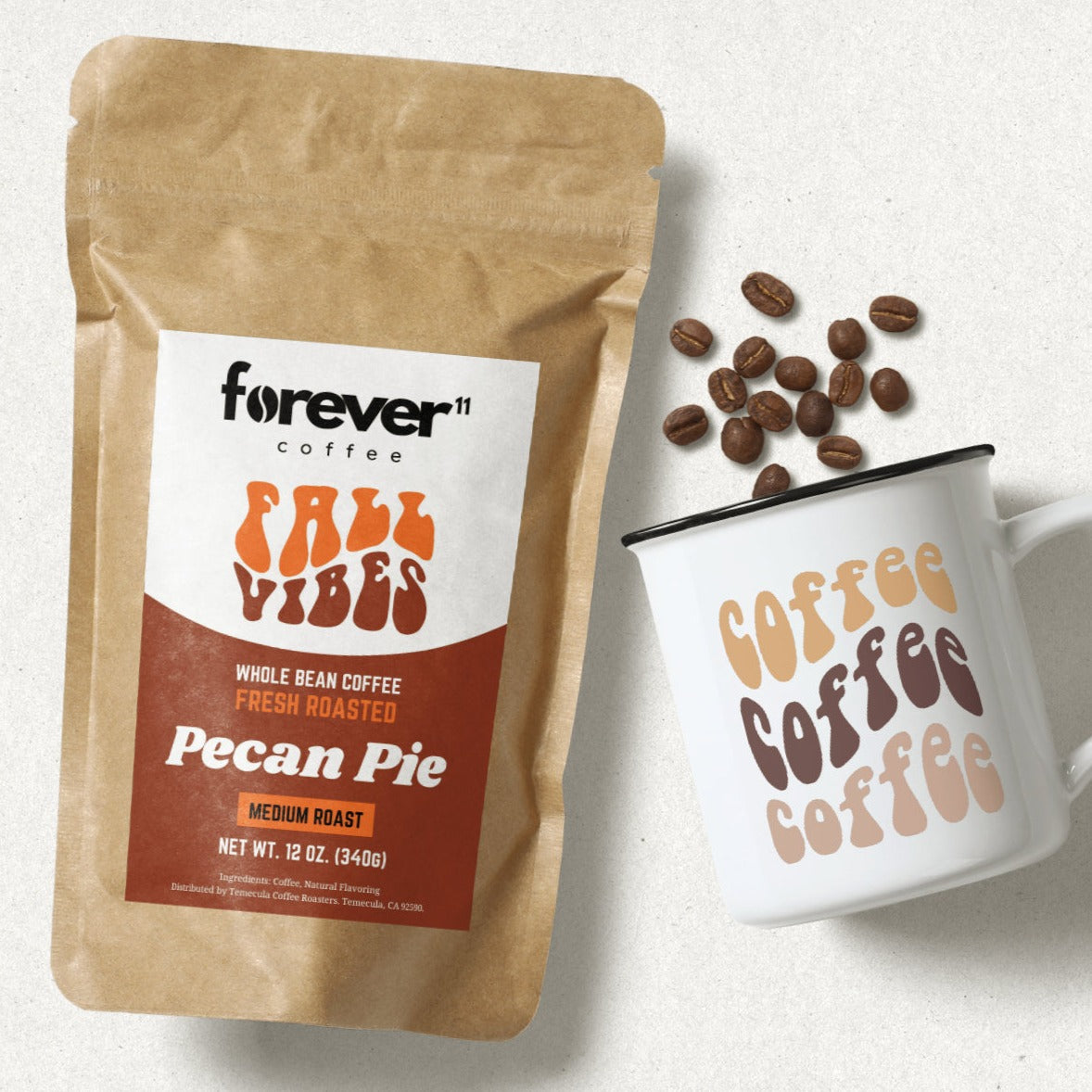 Pecan Pie Coffee, Roasted Pecan - Caramelized Sugar - Browned Butter