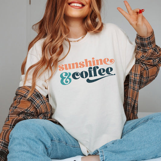 Coffee and Sunshine Womens Graphic T-shirt