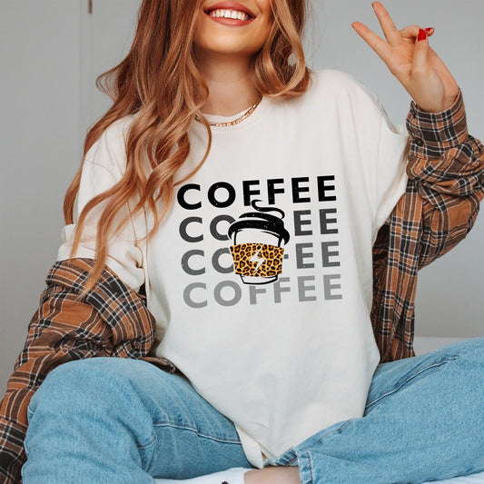 Vintage Coffee Womens Graphic T-shirt